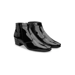 Bxxy Men Heel Height Increasing Casual Party Wear Zip boot On Cuban Sole