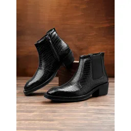 Bxxy Men Height Increasing Elevator Chelsea Boots