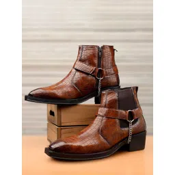 Bxxy Men Height Increasing Elevator Chelsea Boots