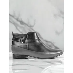 Bxxy Men Hidden Elevator Mid-Top Regular Boots