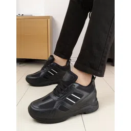 Bxxy Men High-Top Running Non-Marking Elevator Shoes