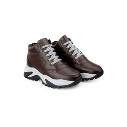 Bxxy Men Lace-Ups Mid-Top Elevator Sneakers