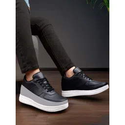 Bxxy Men Lace-Ups Round Toe Sneakers