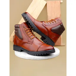 Bxxy Men Mid Top Platform Heels Regular Boots