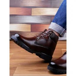 Bxxy Men Mid Top Platform Heels Regular Boots