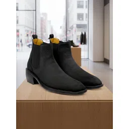 Bxxy Men Round-Toe Block Heel Chelsea Boots