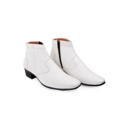Bxxy Men Round Toe Causal Block Regular Zipper Boots
