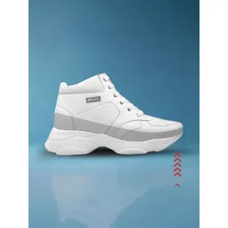 Bxxy Men Round Toe Elevator Height Increasing Sneakers Boots