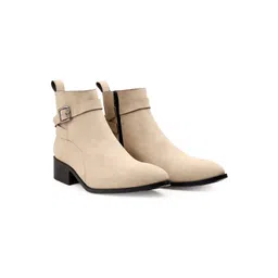 Bxxy Men Round Toe Zip Regular Boots