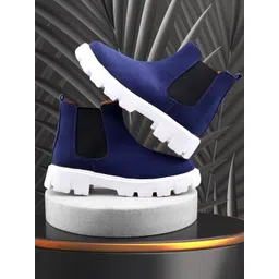 Bxxy Men Suede Mid-Top Chelsea Boots