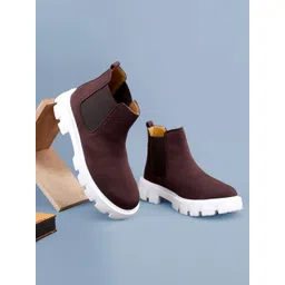 Bxxy Men Suede Mid-Top Chelsea Boots