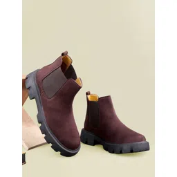 Bxxy Men Suede Slip-on Chelsea Boots