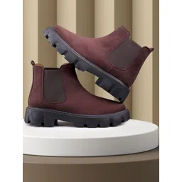 Bxxy Men Suede Slip-on Chelsea Boots