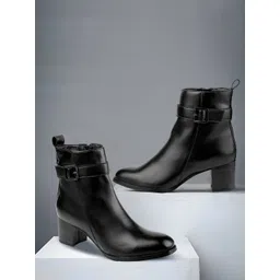 Bxxy PU Work High-Top Block Pumps