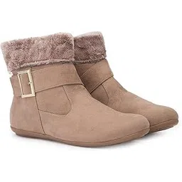 By Regal Women Ankle Length Suede Boots