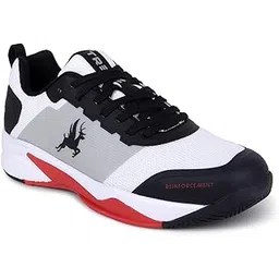 by Shiv Naresh Men Busky Lace-Ups Basketball Shoes |Cultured Round-Toe Shape & Cushioning Technology