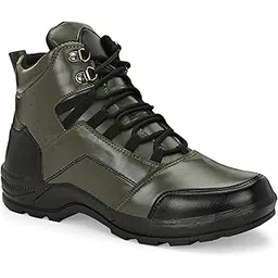 BZ072 Men's OLIVE SYNTHETIC LEATHER Outdoor Casual Boot