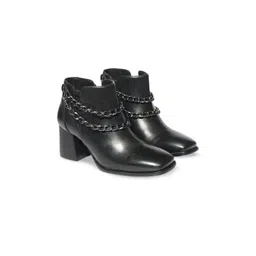 CAI Women Chunky Metal Chain Boots