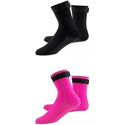 CALANDIS™ 2 Pairs Neoprene Diving Scuba Boots 3mm Surfing Snorkeling Socks L and S | Boots, Booties | Fins, Footwear & Gloves | Water Sports