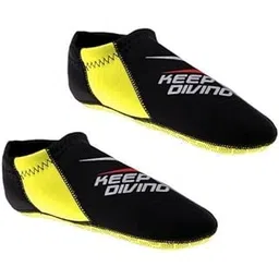 CALANDIS™ 2x3mm Neoprene Socks Snorkeling Water Sports Swimming Diving Surfing S Yellow | Boots, Booties | Fins, Footwear & Gloves | Water Sports