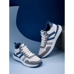 Campus Hinge Men Colourblocked Round Toe Memory Foam Lace Ups Sneakers