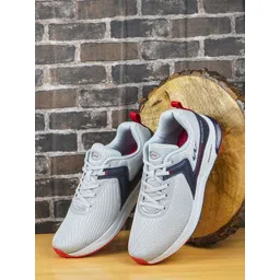 Campus Men Grey Mesh Running Shoes