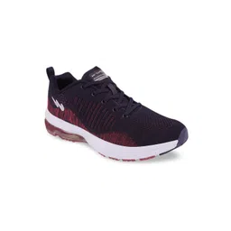 Campus Men Navy Blue Mesh Mid-Top Running Shoes