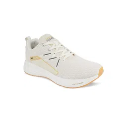 Campus Men Off White Mesh Running Shoes