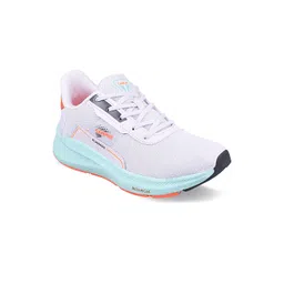 Campus Men White Mesh Running Shoes