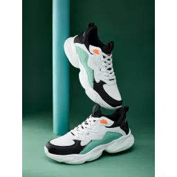 Campus Men's NA TALON White & Black Sneakers