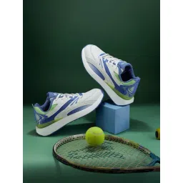 Campus Men's Vitality White & Blue Casual Sneakers