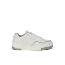 Campus Men's White & Grey Casual Sneakers