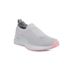 Campus Women Grey Mesh Walking Shoes