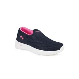 Campus Women Navy Blue Mesh Walking Shoes
