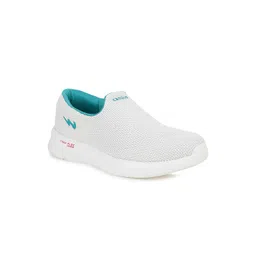 Campus Women White Mesh Walking Shoes