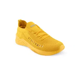 Campus Women Yellow Mesh Running Sports Shoes