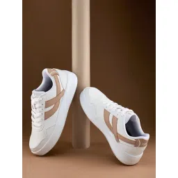 Campus Women's Nitrofly OGL-13 White & Beige Sneakers