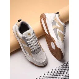 Cantabil Men Colourblocked Lace-Ups Sneakers