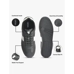 Cantabil Men Colourblocked PU Sneakers