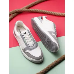 Cantabil Men Colourblocked PU Sneakers