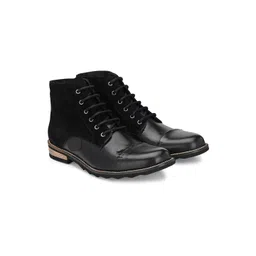 CARLO ROMANO Men Leather Regular Ankle Boots