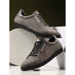 Carlo Romano Men's Grey Casual Sneakers