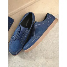 Carlo Romano Men's Navy Casual Sneakers