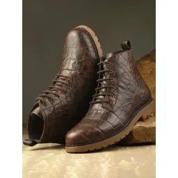 Carlo Romano Men's Tan Derby Boots