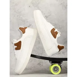 Carlo Romano Men's White Casual Sneakers