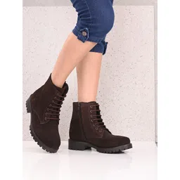 CARLO ROMANO Women Brown Flat Boots