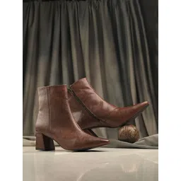 CARLO ROMANO Women Casual Block-Heeled Regular Boots