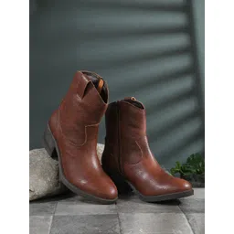 CARLO ROMANO Women Textured High Top Boots