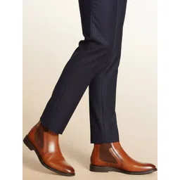 Carlton London Men Leather Chelsea Boots