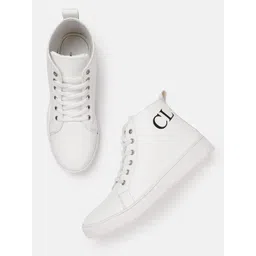 Carlton London Men Mid-Top Logo Printed Sneakers